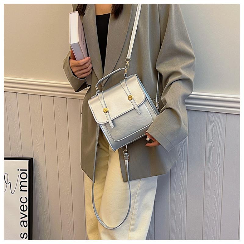 Large Capacity Simple Temperament Backpack, Western Style Casual Bag, Women's Bag