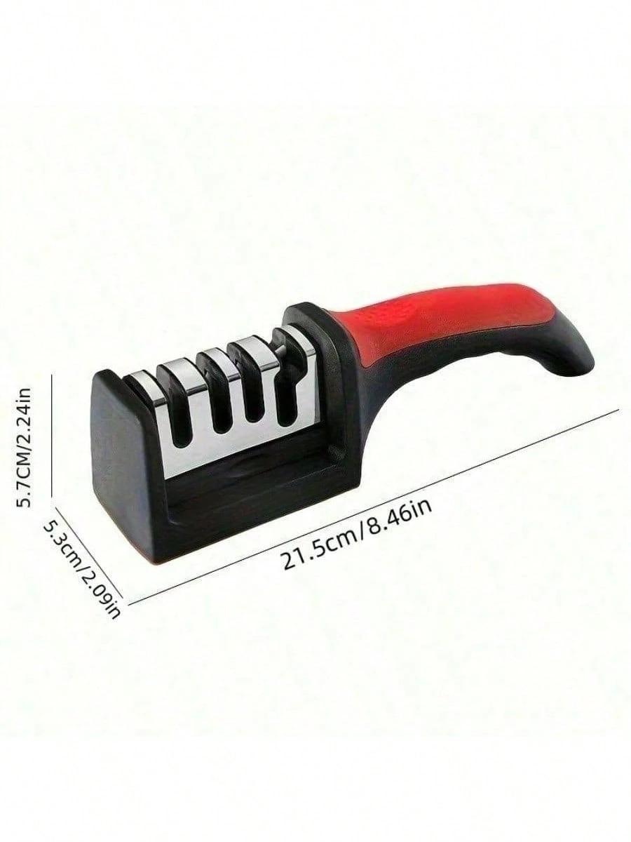 Kitchen Accessories Sharpener Three-Section Rapid Sharpening Diamond Sharpening Multifunctional Sharpening Kitchen Knife Sharpening Stone Hand-Held Sharpening,Kitchen Accessories,Cocina