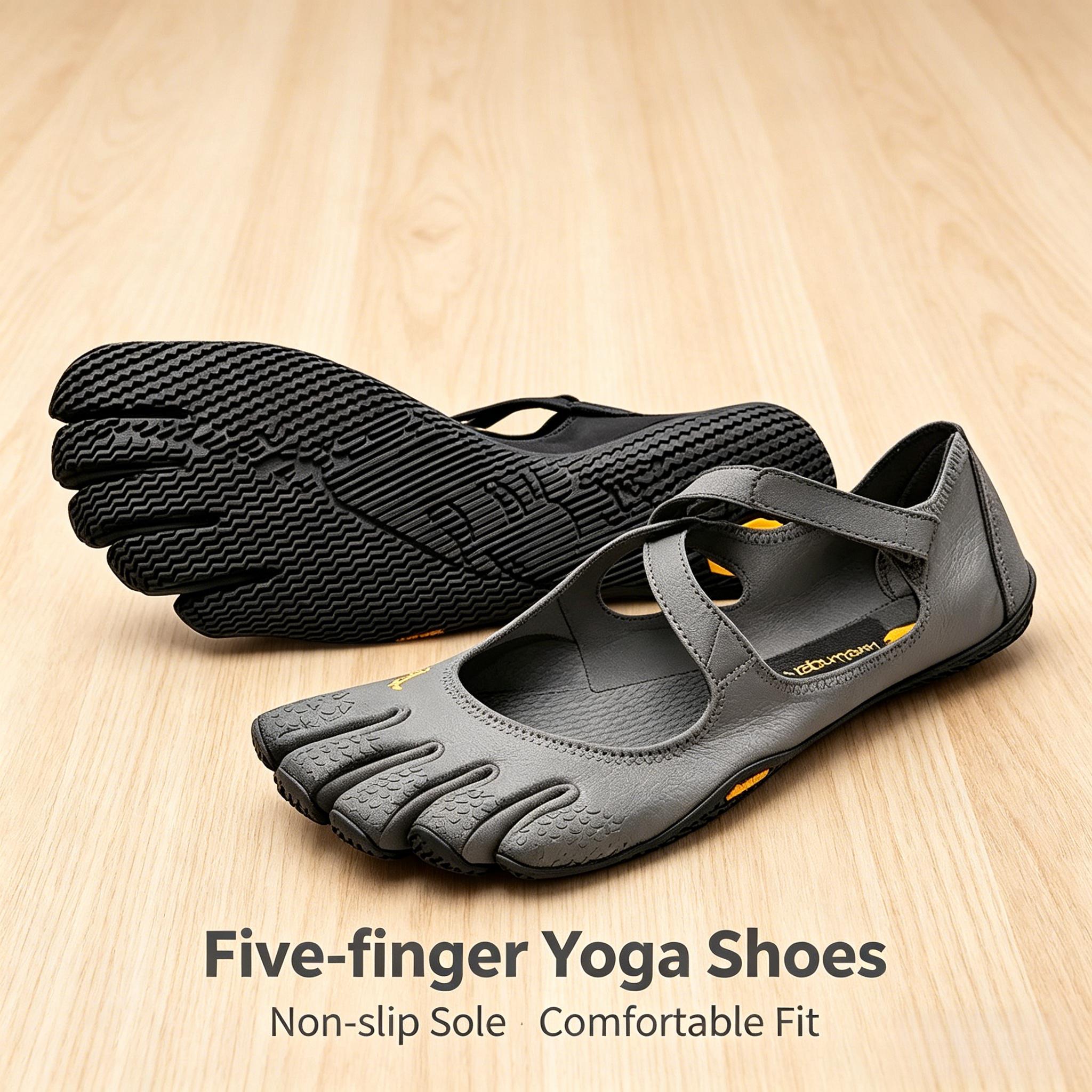 Non-Slip 5-Finger Pilates Shoes |   Barefoot Workout Shoes for Home Gym Ultimate 5-Toe Yoga Shoes: Comfort, Grip & Foot Health in One Pair Barre & Daily Wear |   Comfortable & Supportive