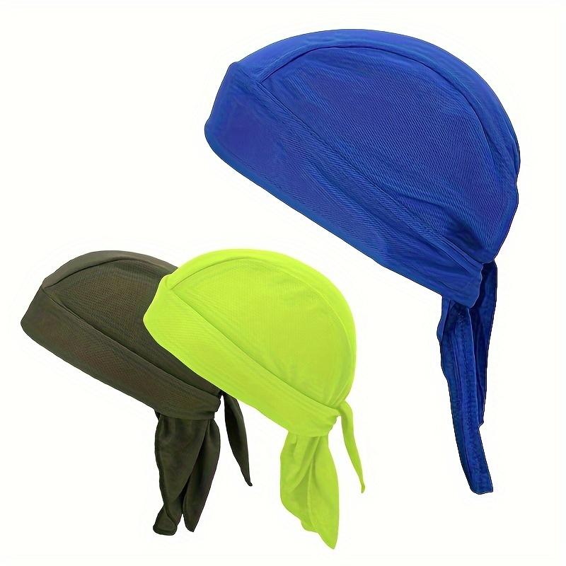 Sweat Wicking Doo Rag Cooling Dew Rags Liner Hat Motorcycle Head Wrap Bandana Large Cycling Skull Caps for Men And Women