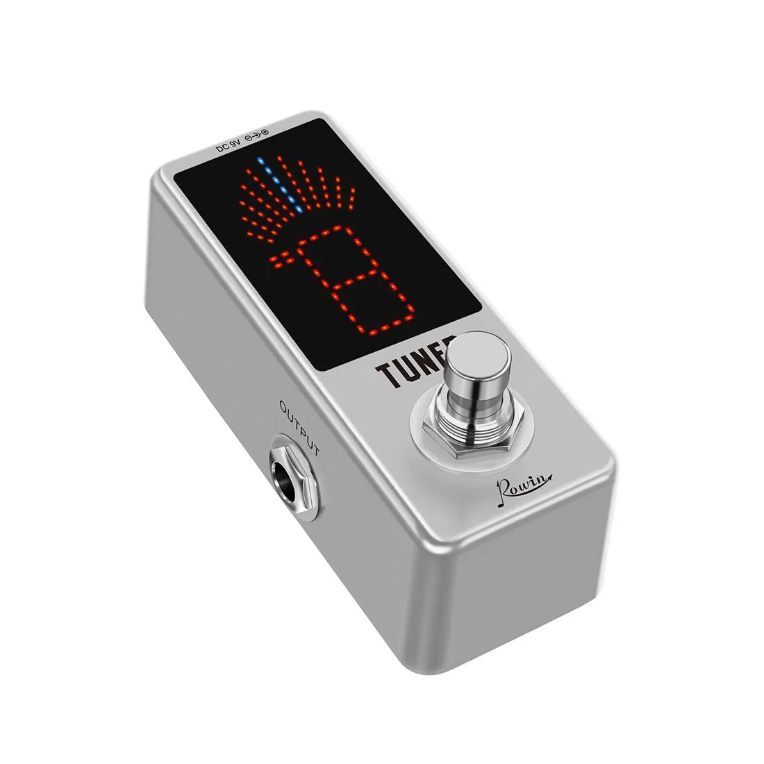 Rowin Pedal Tuner  Guitar Effect Pedal, True bypass tuner pedal Guitar Accessories   for Guitar