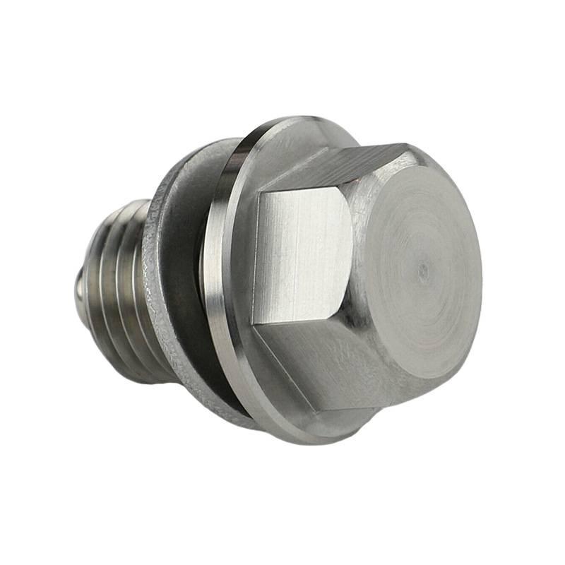 Automotive parts stainless steel magnetic oil drain plug, oil pan drain plug, transmission sludge suction screw plug