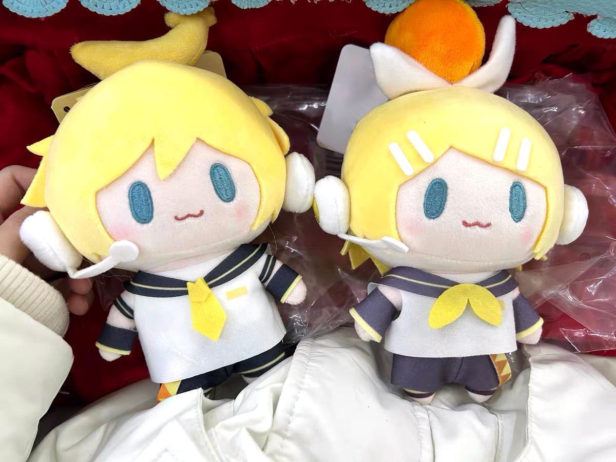 Hatsune Miku Plush Doll Toys Kagamine Len Rin Backpack Keychain Cute Stuffed Dolls Collection Model Ornament Toy Girls Gift
