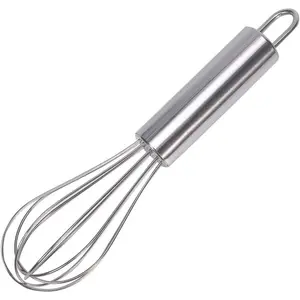 stainless steel small whisk for cheese, coffee, eggs, very handy (6 inches)