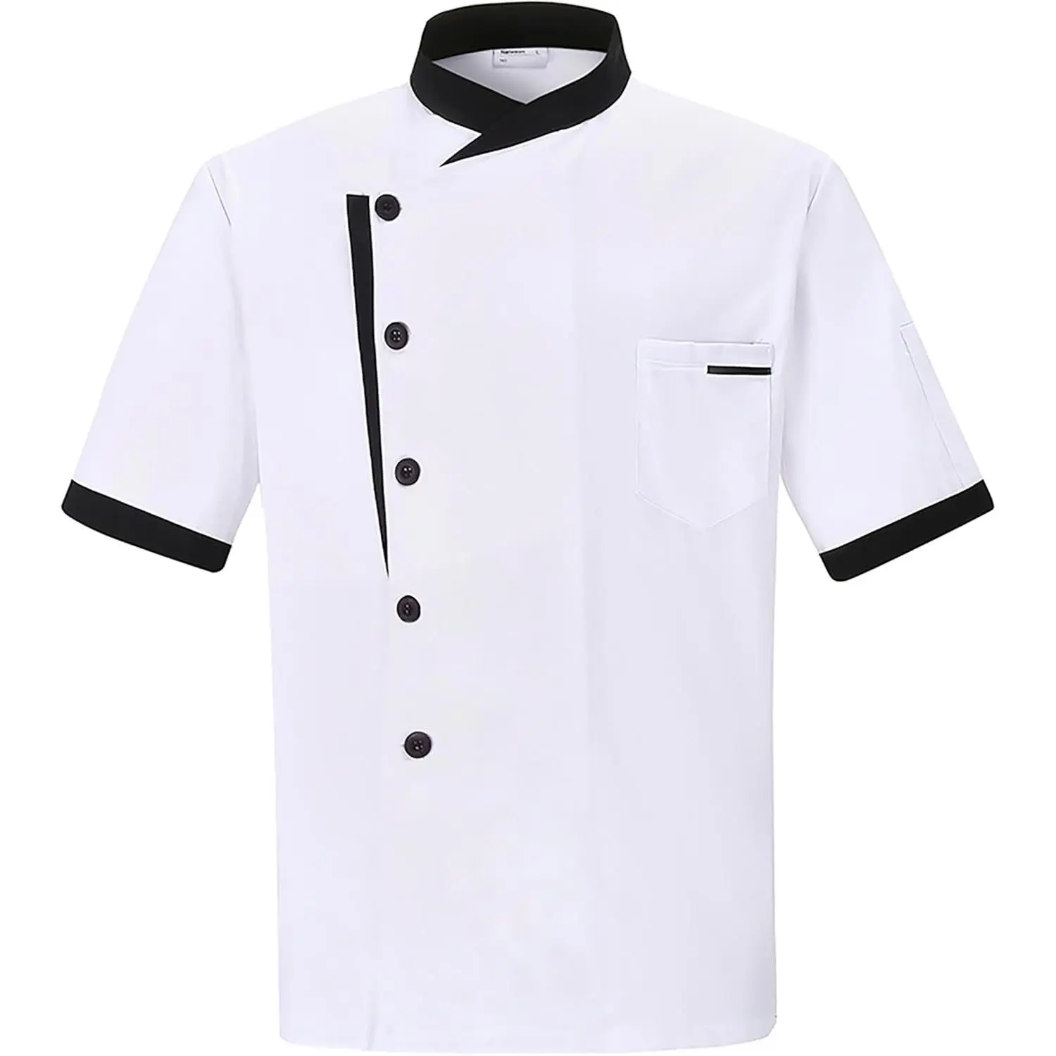 Unisex Chef Coat Chef Jacket for Men Women Kitchen Chef Uniform | Cotton-polyester fabric,Button design,for kitchen cook restaurant hotel,long/short sleeve