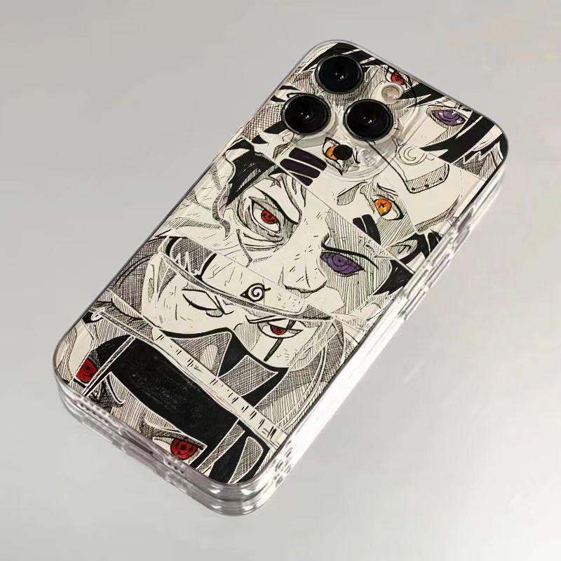 Kakashi Sasuke Phone Case for iPhone 16 15 14 13 12 11 17 Pro Max Plus mini Air Anime Itachi Naruto Obito Soft Cover