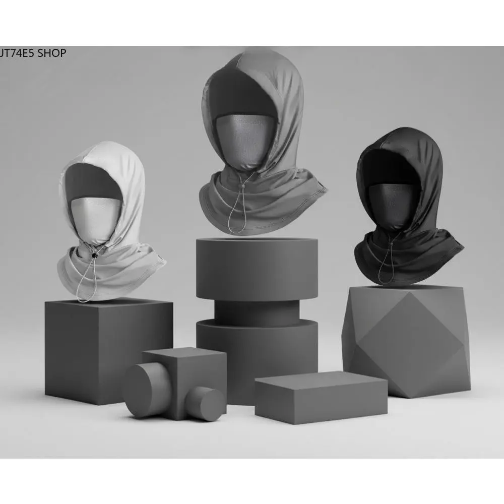 Unisex Ice Silk Balaclava, Stretch-Fit Full Coverage Hood Mask for Outdoor Wear, Breathable with UV Blocking, Lightweight Silk, Outdoor Sports