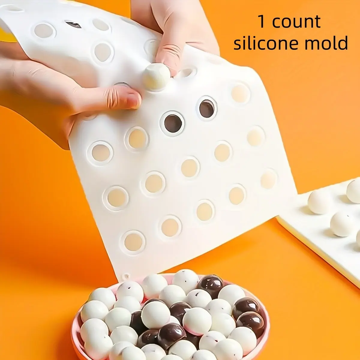 35-Cavity Silicone Mousse Cake Mold, Heart and Circle Design, Perfect for Holiday Baking, Desserts, Gift Idea for Christmas, Halloween, Easter, Thanksgiving, Silicone Heart Shaped