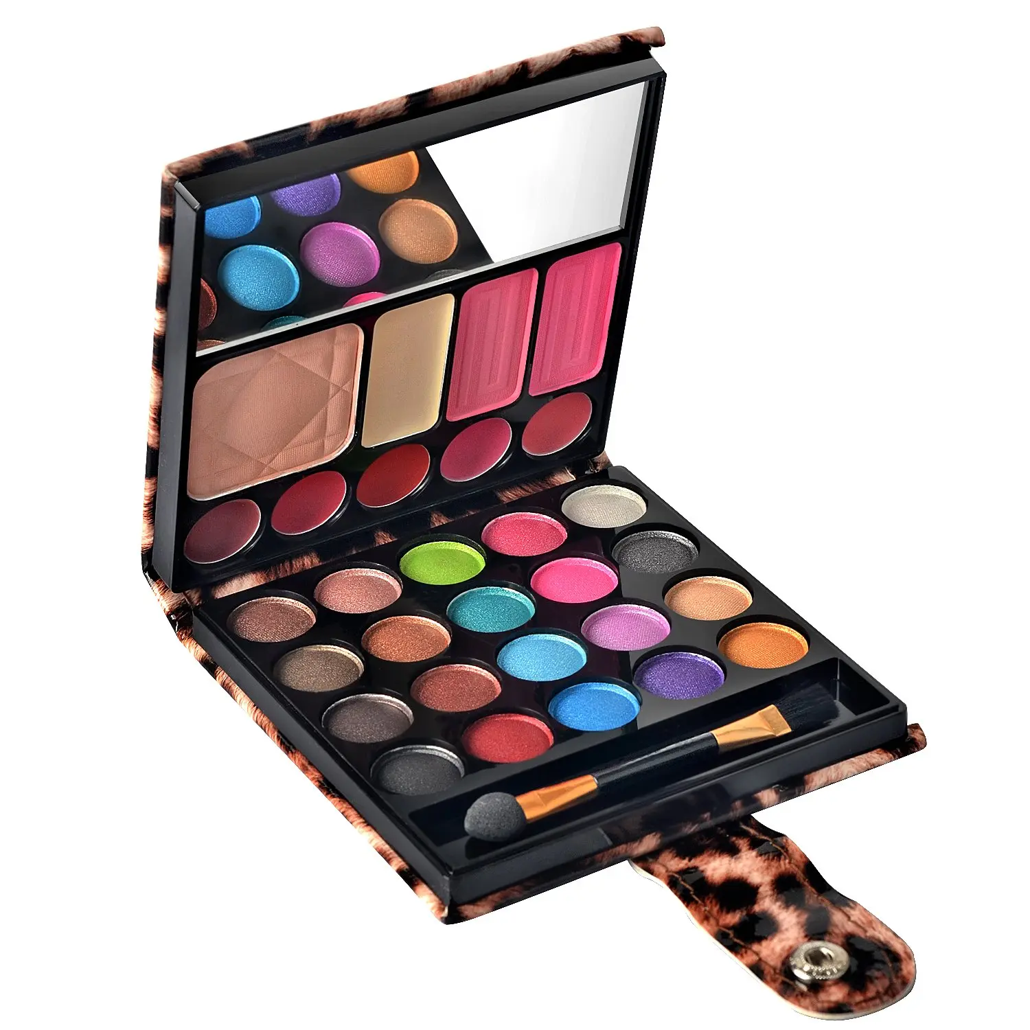 Professional Makeup Kit with 29-Color Eyeshadow Palette, Lip Gloss, Blush & Concealer - Complete Cosmetic Set that Brightens Eyes, 29 Shades, Multiple Colors, Brightening Products, Eye Make-Up, Multicolor, Layering Tips, Default