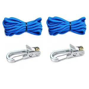 2-Pack Paracord Adjusters and 10ft Nylon Ropes, Heavy-Duty Tensioner for Camping, Tarps, Boating, Outdoor Tie-Downs, Roller Tensioner Included