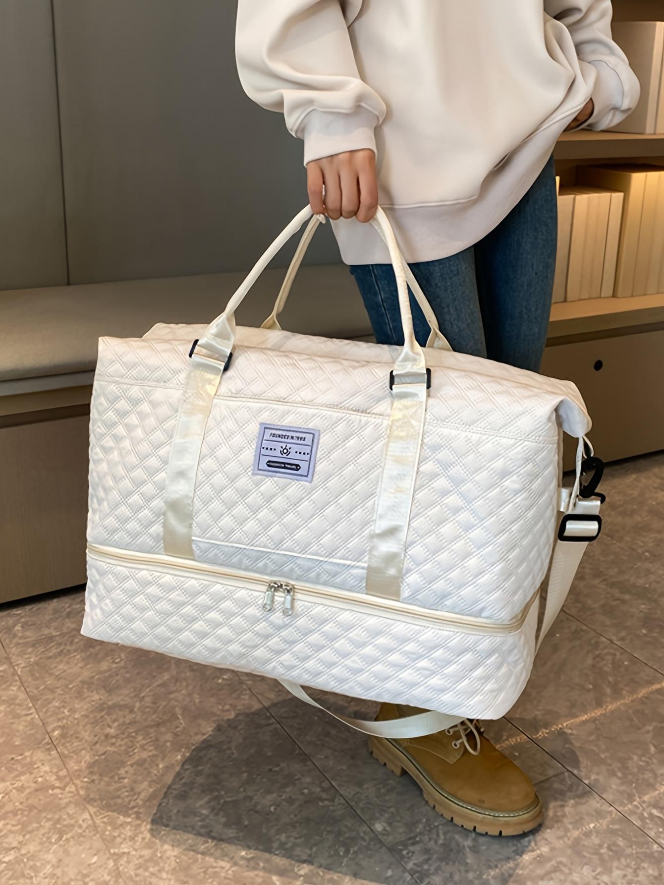 Travel Bag Set, Women's Weekend Bag with Shoulder Strap, Overnight Bag with Shoe Compartment, Yoga Gym Bag with Wet Pocket and Shoe Pocket, Pre and Postpartum Hospital Bag, Business Sports Bag Set