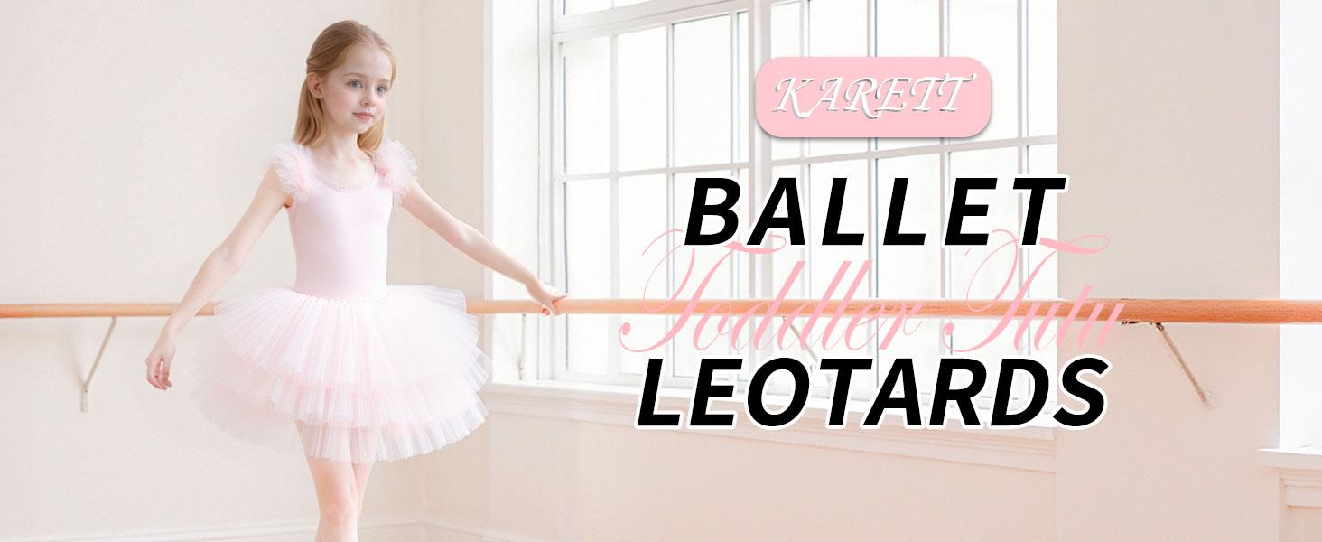 Toddler Ballet Outfit Sleeveless with Snap Gymnastics Leotards for Girls 1-7Y