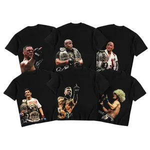 🥊   [Sale Up To 50%]All Time Favorite UFC Fighters Collection Shirt For MMA Fan Unisex Heavy Cotton Tshirt Combat Apparel Casual Street Style Direct-to-garment Breathable Printing