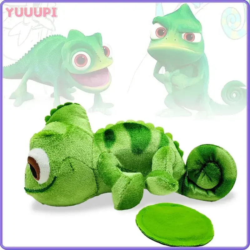 100% Brand New Cotton Pascal Rapunzel Chameleon Lying Shoulder Plushie - Character Stuffed Toys, Chibi Plush Stuffed Toys, Kawaii Decor, Kids Birthday Gift