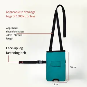 Sports Walking Leg Bag, Travel Care Kit, Ice Pack Holder, Water Bottle Strap, Urinary Catheter Stand, Drainage Leg Pouch, Elderly Incontinence Aid