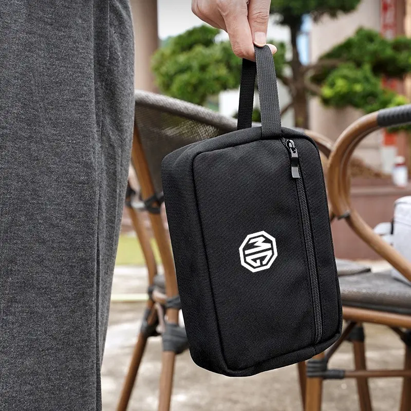 Portable Canvas Tote Bag Car Large Capacity Storage Bag Handbag For MG 4X MG07 MG4 Cyberster HS MG7 MG6 MG3 MG5 ES5 ZS ONE MG4 EV MARVEL R EZS Hector Cyber X