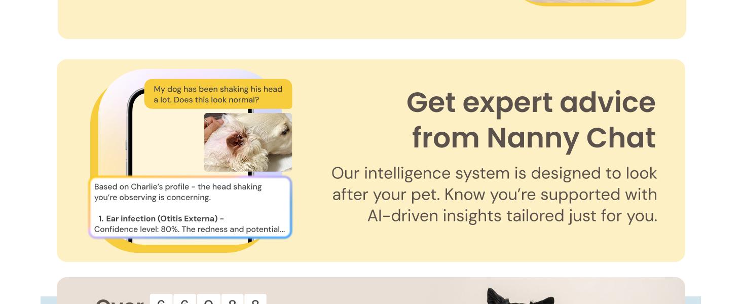 Mini Pet Camera [Subscription Required] Unlock Camera w/Paid Plan: Home Security with Dog & Cat Safety Alerts, 2-Way Audio, Mountable Smart Cam w/Phone App (Low Risk, 3mo Min. Cancel Anytime)