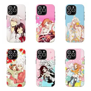Cute Fox Spirit Tom0e x Nanami Romantic Phone Shell, Pastel Pink Shoujo Manga,Cover For iPhone 17 Pro Max 16 15 14 13 12 11 for Samsung S21 S22 S23 S24 S25 Phone Case,Perfect Holiday Gift