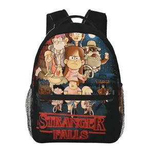 Anime gravity falls4 Backpack, School bag Cute Girls Boys Teens Backpacks Kawaii Kids Lightweight backpack with adjustable straps Bookbag with office Travel, School, College, Work