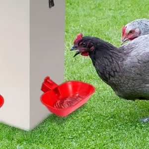 12 piece set of super large automatic chicken water dispenser with gravity water supply system and design - heavy-duty poultry water dispenser, equipped with elevated water dispenser and low water tanks for chickens, ducks, and geese - perfect for fa