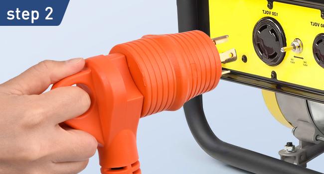 Nilight 30Amp Male to 30Amp Female RV Power Adapter 4 Prong