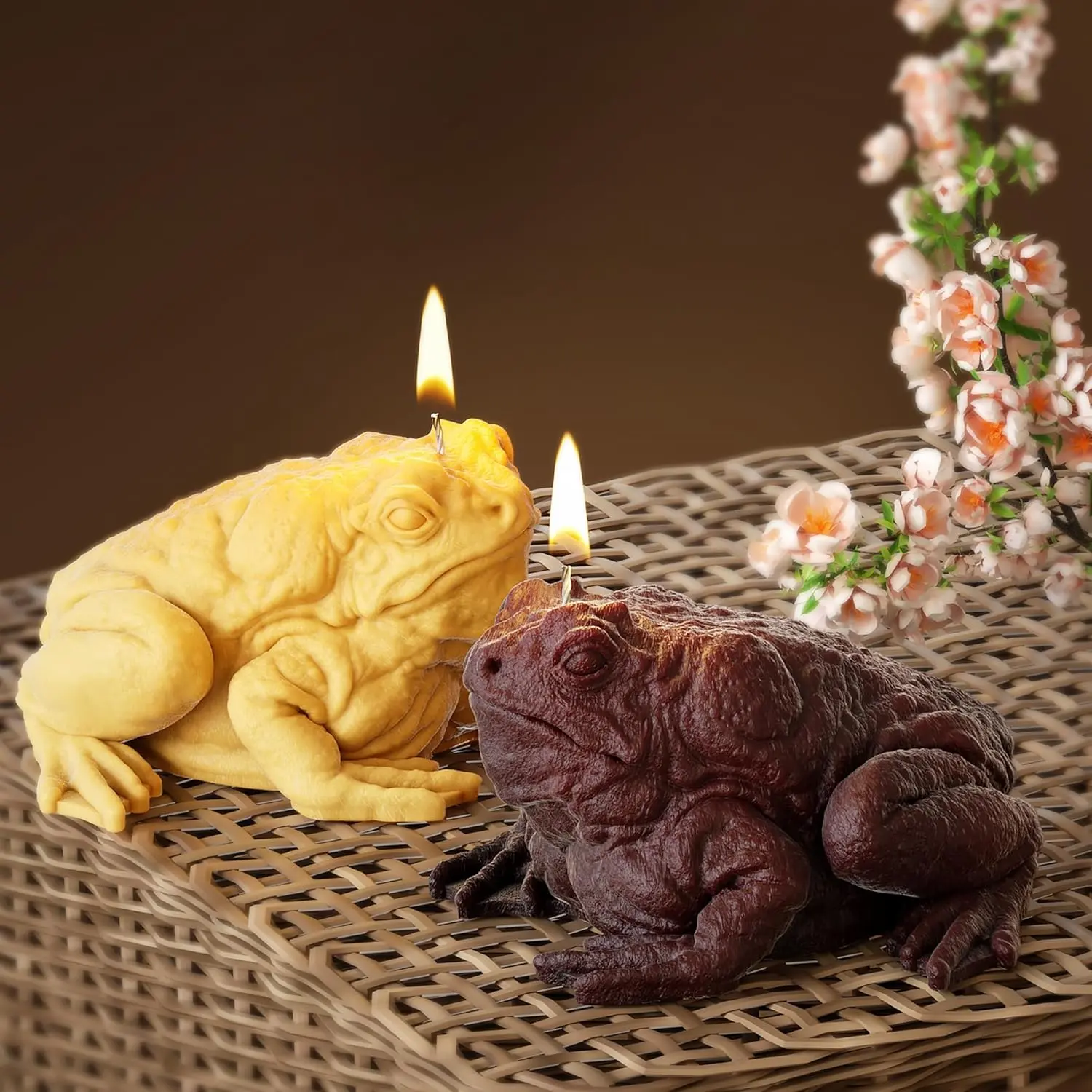 3D Frog Animal Silicone Mold for Resin Casting Candle Making Home Decor