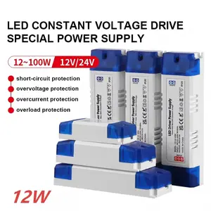 AC 110V/220V to DC 12V 24V 1A 0.5A 12W Universal Regulated Switching Power Supply Transformer Adapter LED Driver for LED Strip, CCTV Camera System, Radio 3D Printer, Computer Project, Home Appliances, Security System, Audio Equipment