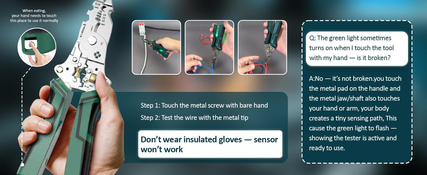 2pcs Foldable Wire Stripper Multifunctional Electrician Tool, Includes Crimping, Cutting, and Wrench Functions, Compact Fold Design for Easy Storage, Hand Tools