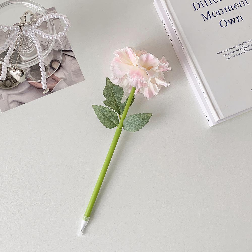Creative Artificial Carnations Pen, Mother's Day Teacher's Day Gift, Student Writing Tool, Decorative Pen, 1pc