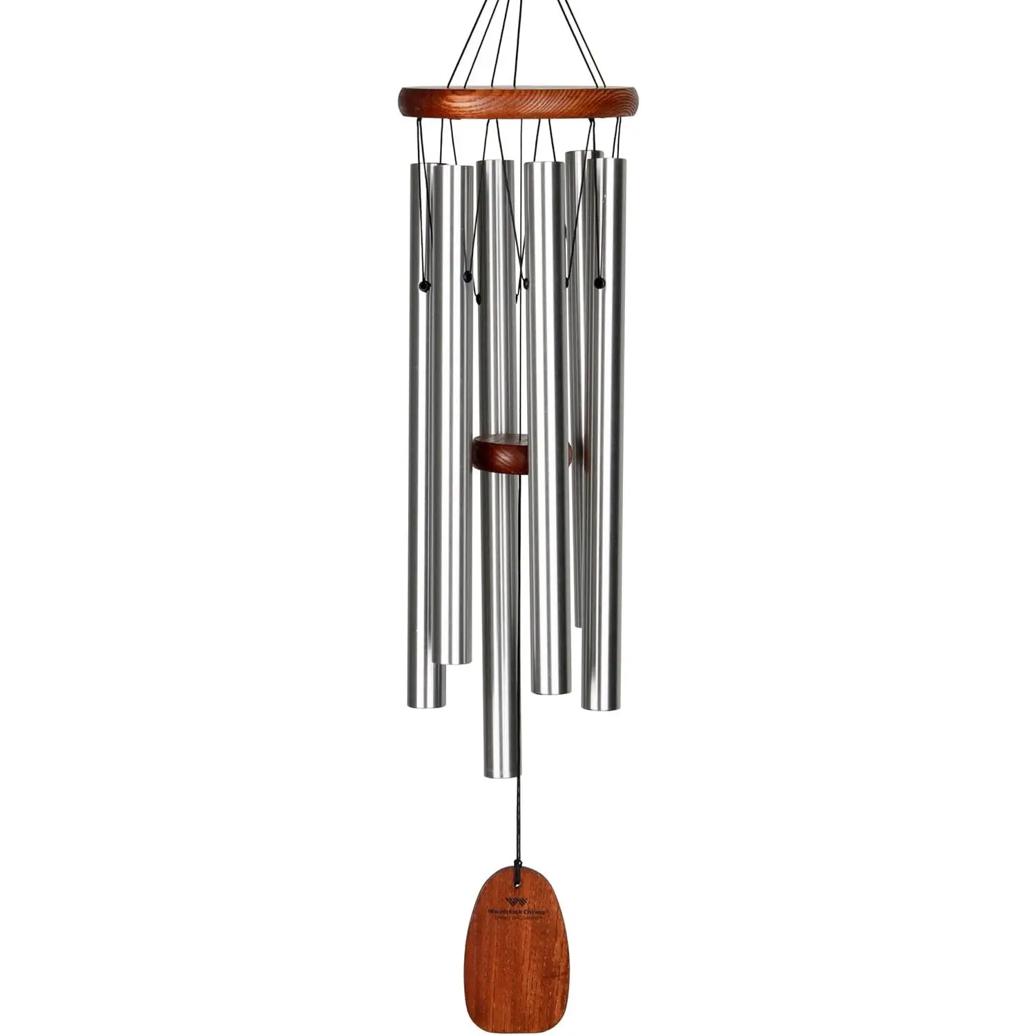 of Comfort 24" Memorial Wind  for Outdoor & Garden, Tuned to Amazing Grace, Sympathy    Tubes, Teak  Finish (WCOC)