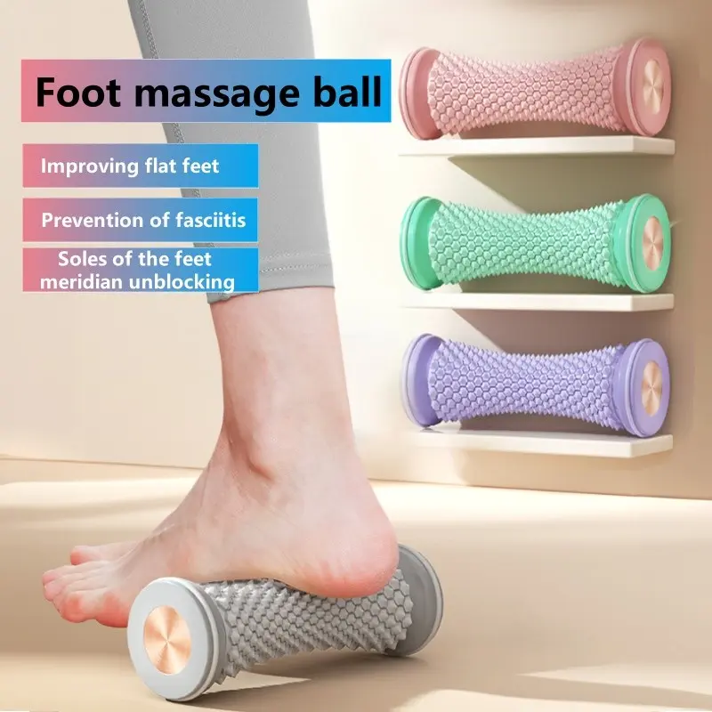 Multi-Functional Muscle Relaxer Roller, Dual Wheels Acupressure Handheld Non-Slip Design, Ideal for Yoga, Postpartum Recovery, Home Fitness, Muscle Relaxation, Stiffness Relief, Tension