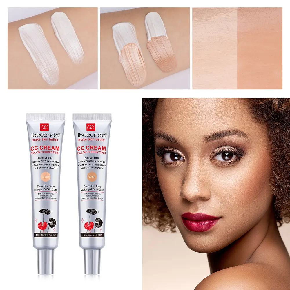 Moisturizing Correcting CC Cream for Women - Waterproof, Anti-Sweat, Long-Lasting, Skin-Protecting Pre-Concealer Makeup
