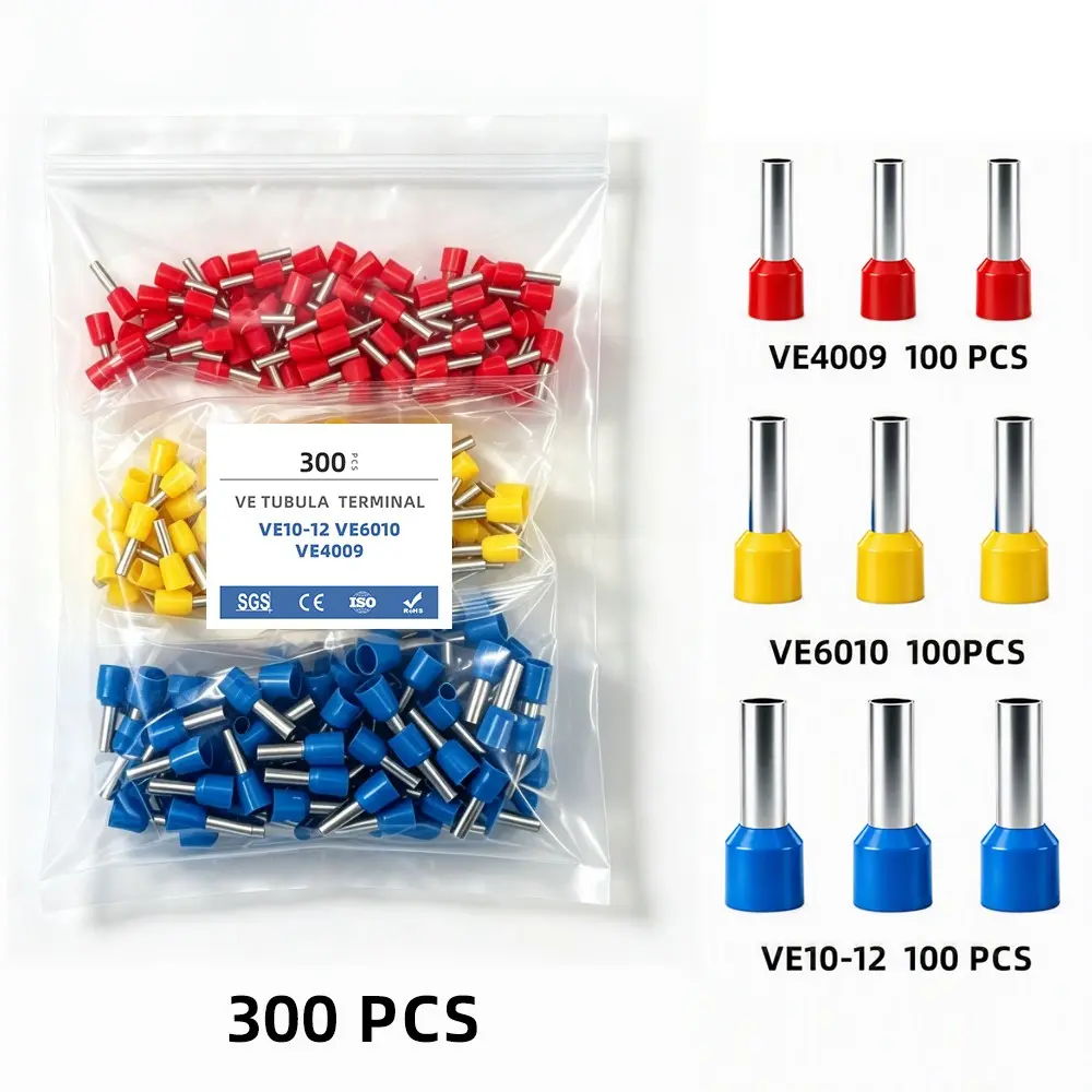 300Pcs Insulated Wire Ferrule Terminal Kit Crimp Connectors