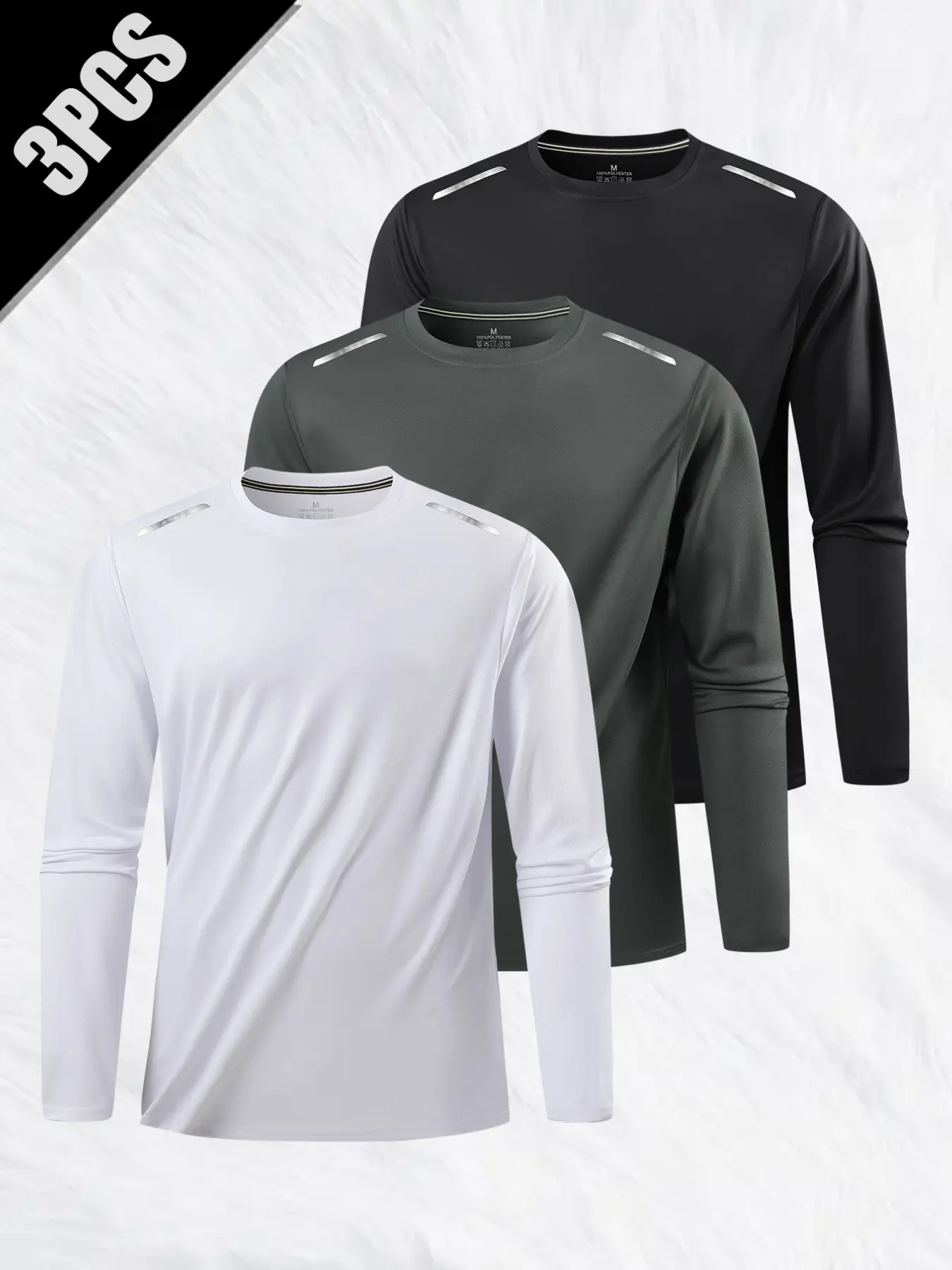 Men's Summer Casual Sporty Outdoor T-Shirt, Fashion Long Sleeve Tee, Simple Daily Wear, Comfortable and Stylish, Perfect for Hiking and Running