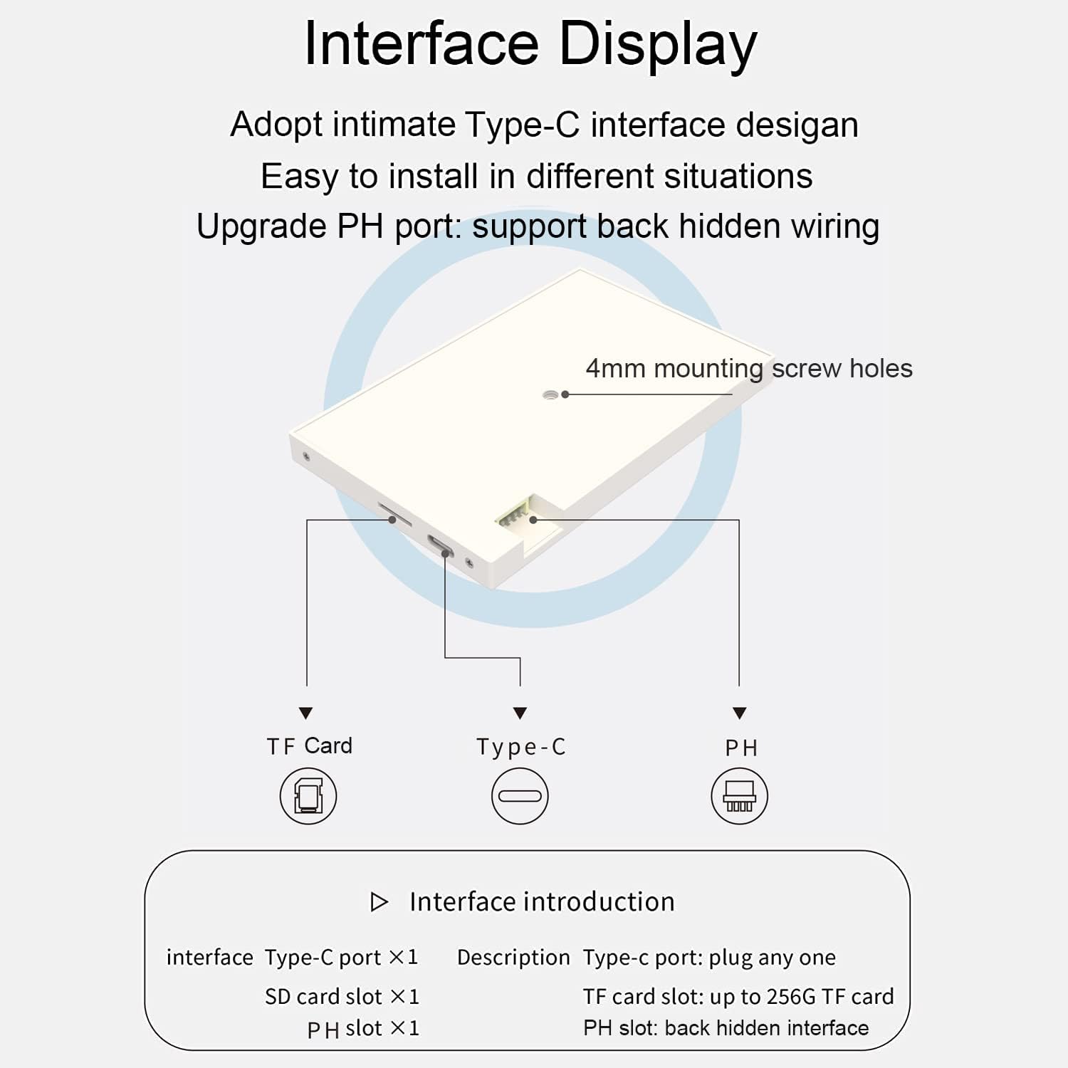 5" Temp , Dynamic Theme Supported, ARGB PC Case Sensor Panel, IPS Type-C USB Mini Secondary Screen, CPU RAM HDD Data (White) 5" Temp , Dynamic Theme Supported, ARGB PC Case Sensor Panel, IPS Type-C USB Mini Secondary Screen, CPU RAM HDD Data (White)