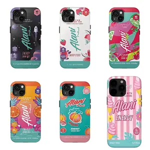 Alani Energy Drink Inspired Double Layer Phone Case |   Summer Many Flavors Tough Suitable for iPhone 17/16/15/14/13/12/11 Pro Max/Plusand Samsung Galaxy S23-25, shock-absorbing, anti-drop protective case, lightweight, new fashion trend design tiktokshop
