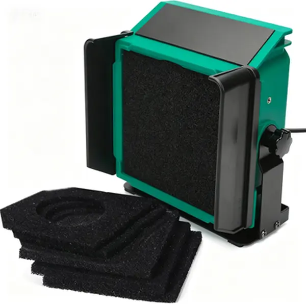 Soldering Smoke Absorber Fan, Tiltable Solder Fume Extractor with 8 Extra Filters, Portable Smoke Remover for Soldering Wood Burning, Adjustable Angle Desktop Fume Extractor, Reusable Filter Smoke Absorber