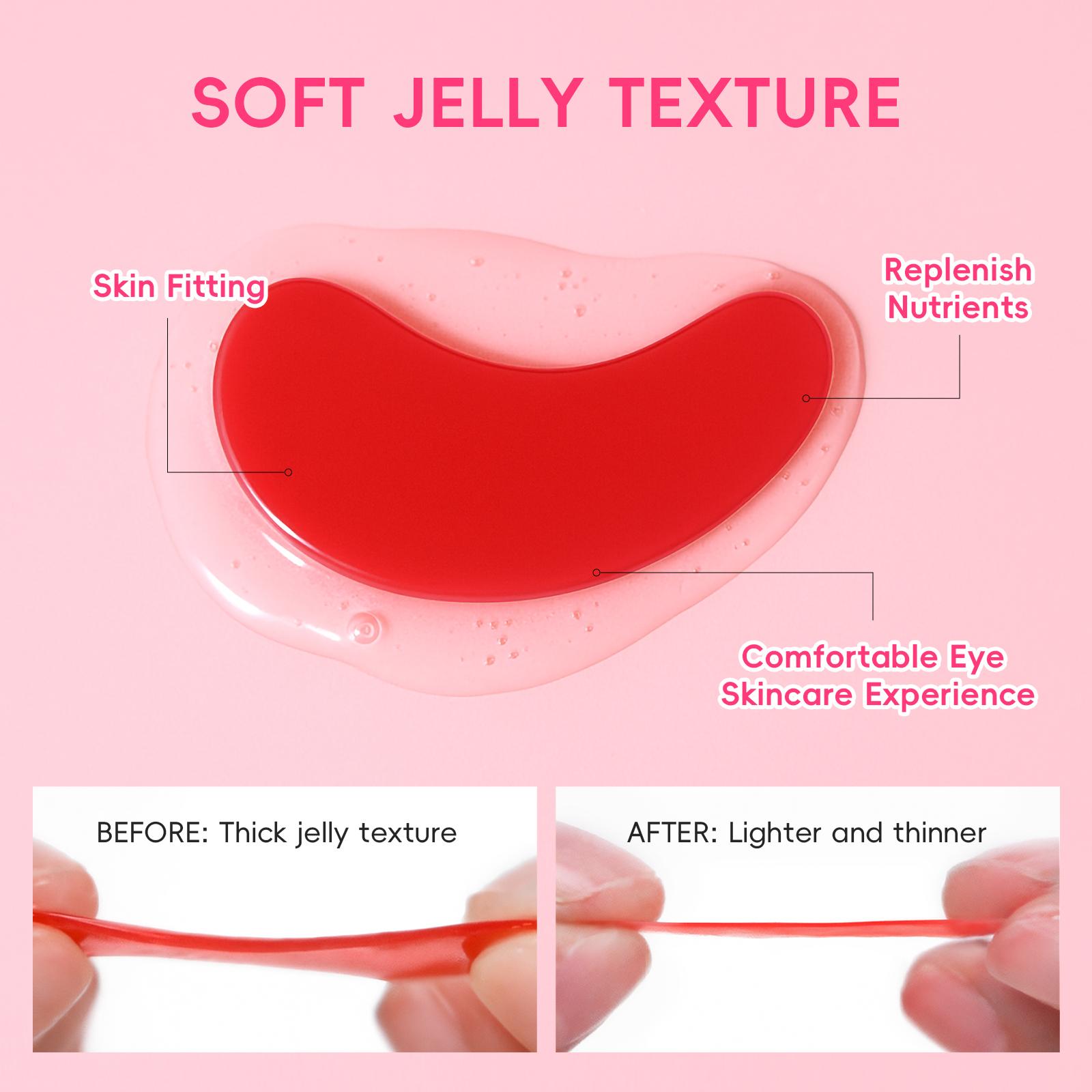 Quiyum Watermelon Niacinamide Eye Mask Patches 6g, 10pcs/20pcs Moisturizing Hydrating Eye Masks