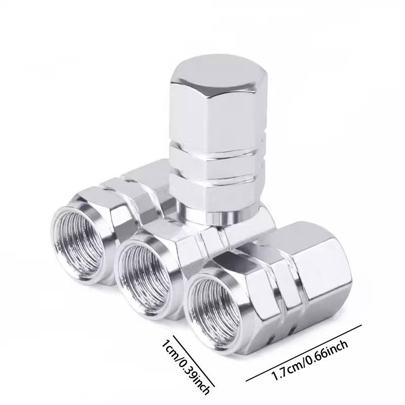 Car Tire Valve Stem Cap, Aluminum Alloy Tire Valve Stem Cover, Universal Tire Valve Stem Cap for Cars SUVs Bike Trucks and Motorcycles, Car Accessories, Tyre Repair Tools for Vehicle, Car Parts