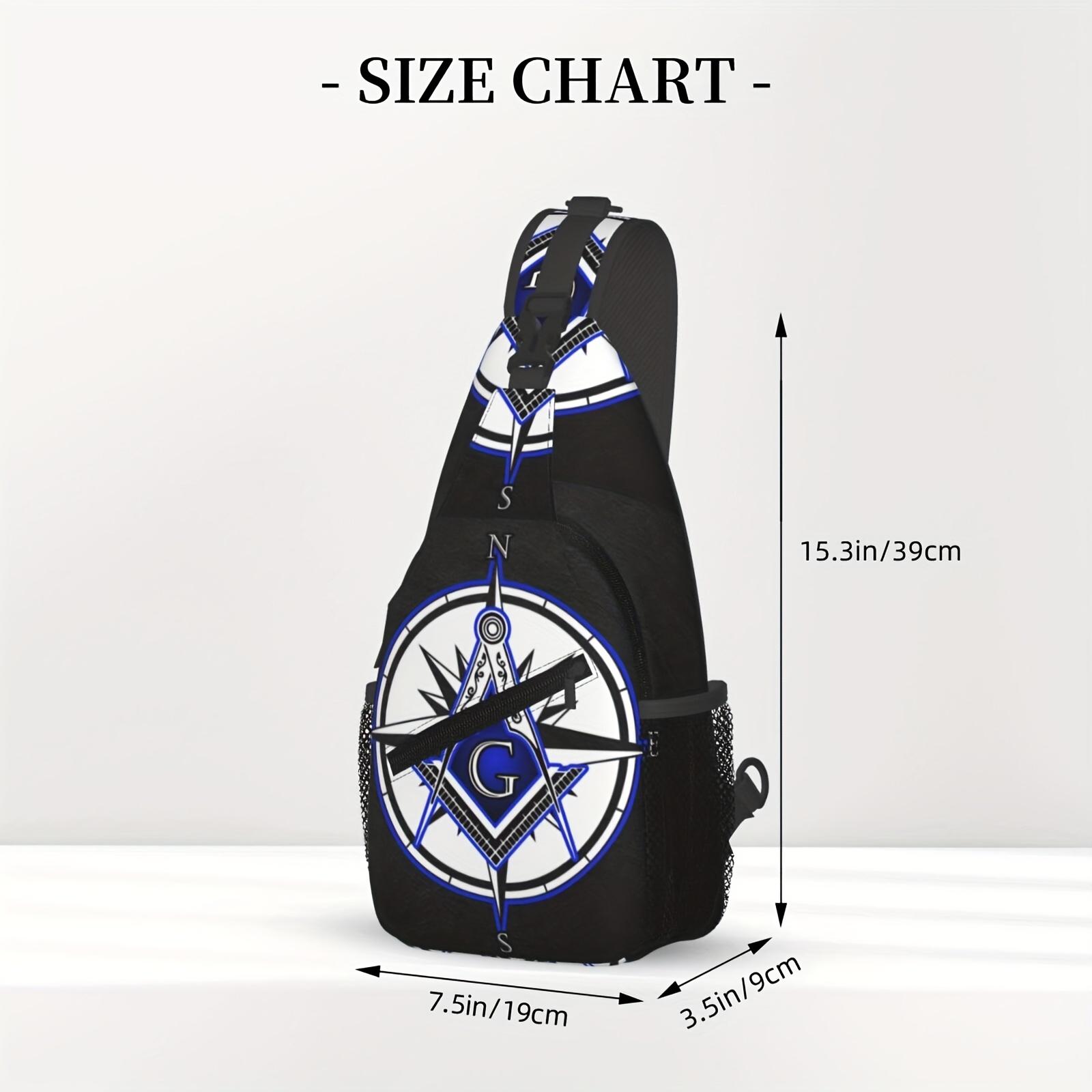 Crossbody Chest  Hiking Master Masonic Shoulder  Folding Large Capacity Fashion Durable Can Be Used For Shopping, Work, Leisure Travel Beach  Fishing  Travel Accessories Must Have  For School Back Christmas Gifts bag backpack