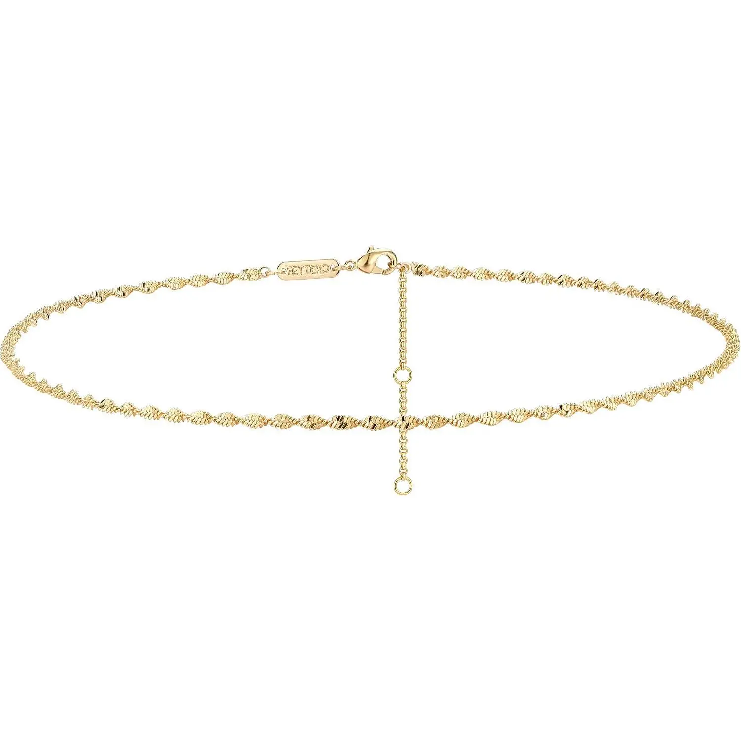 Chain Choker Necklace for Women Delicate Fashion  Choker Layered Necklace  Plated Dainty Necklace Simple Choker