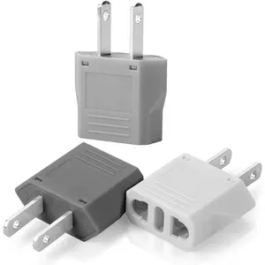 - European to  Plug Adapter, 3 Pack, EU to  Adapters,  to  Plug Adaptor, Travel Adapters European to , , Mexico, 220V to 110V Plug Pin Converter, Type A