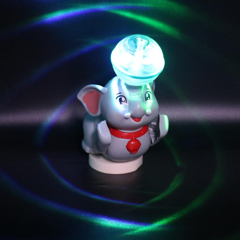 Electric Elephant Toy, Automatic Acrobatic Toy with Light & Music, Universal Rotating Crawling Walking Toy for Boys Girls, Holiday Birthday Gift