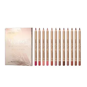 Long-Lasting Lip Liner Set, 12 Pcs Matte Lip Liners, Moisturizing & Easy-To-Apply, Suitable for All-Occasion Makeup, Lipliner Kit