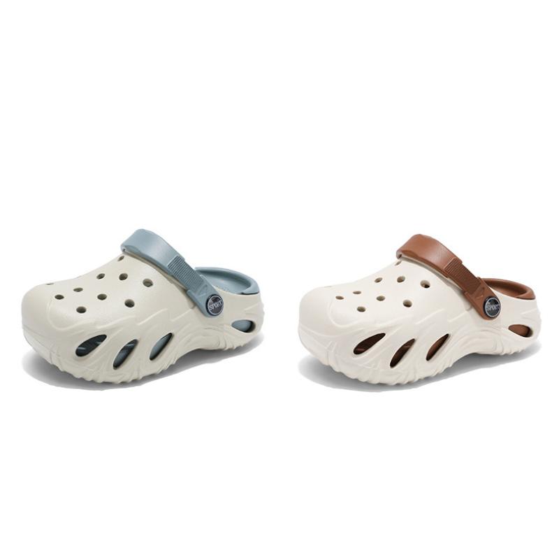 Boys' Hole Shoes Summer New Style Bag-toe Slippers For Children 6-15 Years Old Big Children's Sandals Wearing Outside And Stool-stripping kids  clogs