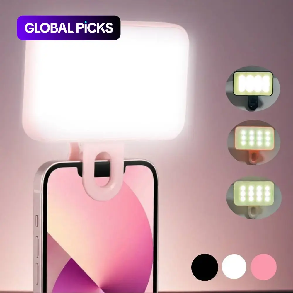 Portable Mini Clip-on Fill Light, Multipurpose Selfie Ring Light for Phone, Universal LED Light, Phone Accessories #GLOBAL PICKS