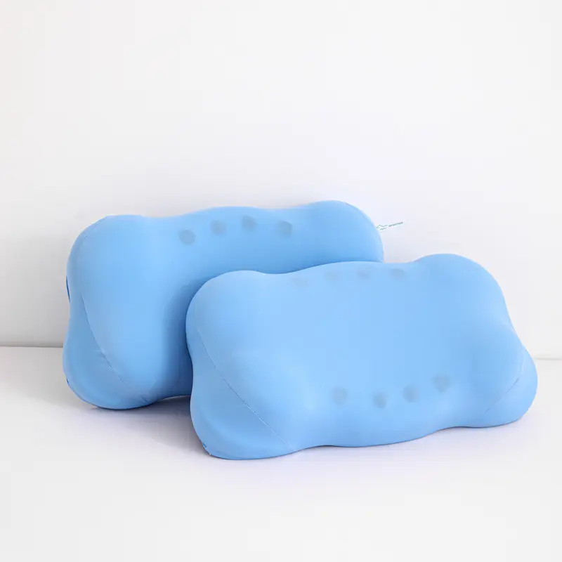 Small Blue Cloud Neck Pillow Core, Soft Cloud Feel Pillow, Slow Rebound Memory Foam Cervical Support Pillow, Home Adult Sleep Pillow