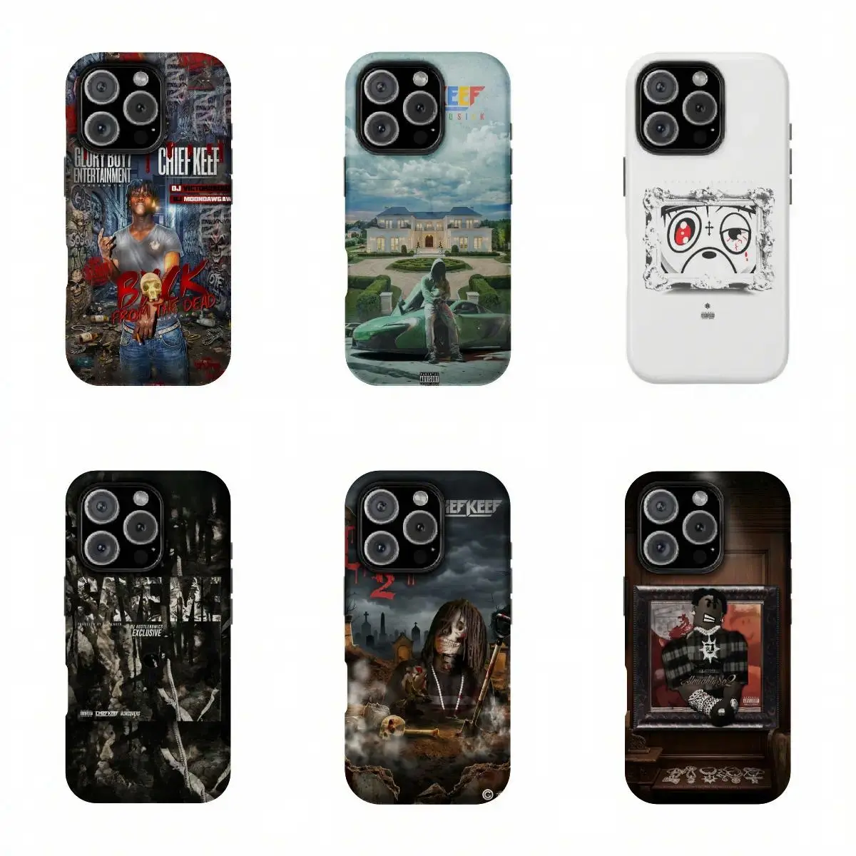 Chief Keef “Lead Never Follow Leaders” Tough Phone Case Suitable for iPhone 17-11 Pro Max/Plus and  Samsung Galaxy S23-25