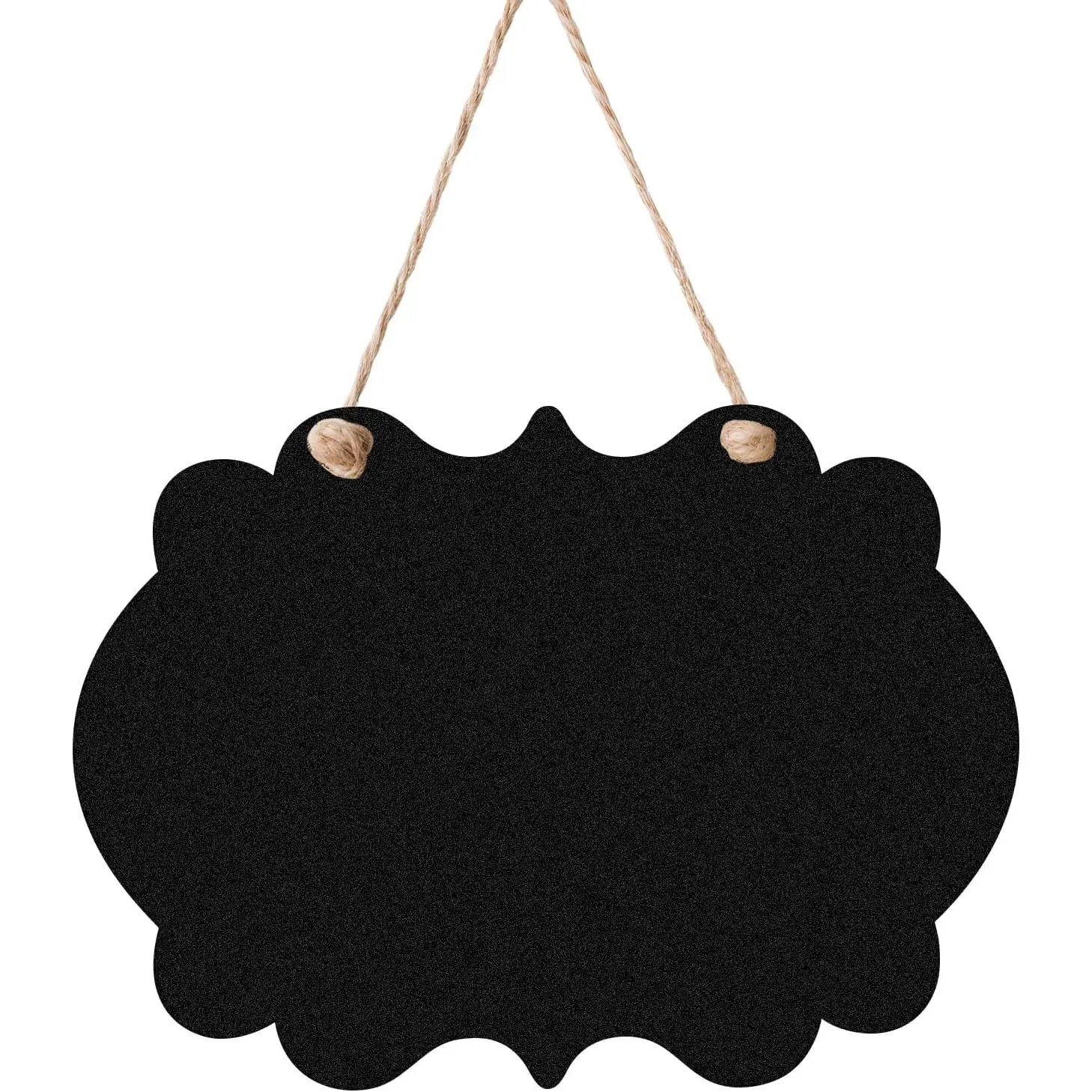 1 count Wooden Double-Sided Chalkboard Sign, 9x6.7 Inches with  String, Versatile Erasable Message Board for , Party, Wedding Decor &  (Cloud)