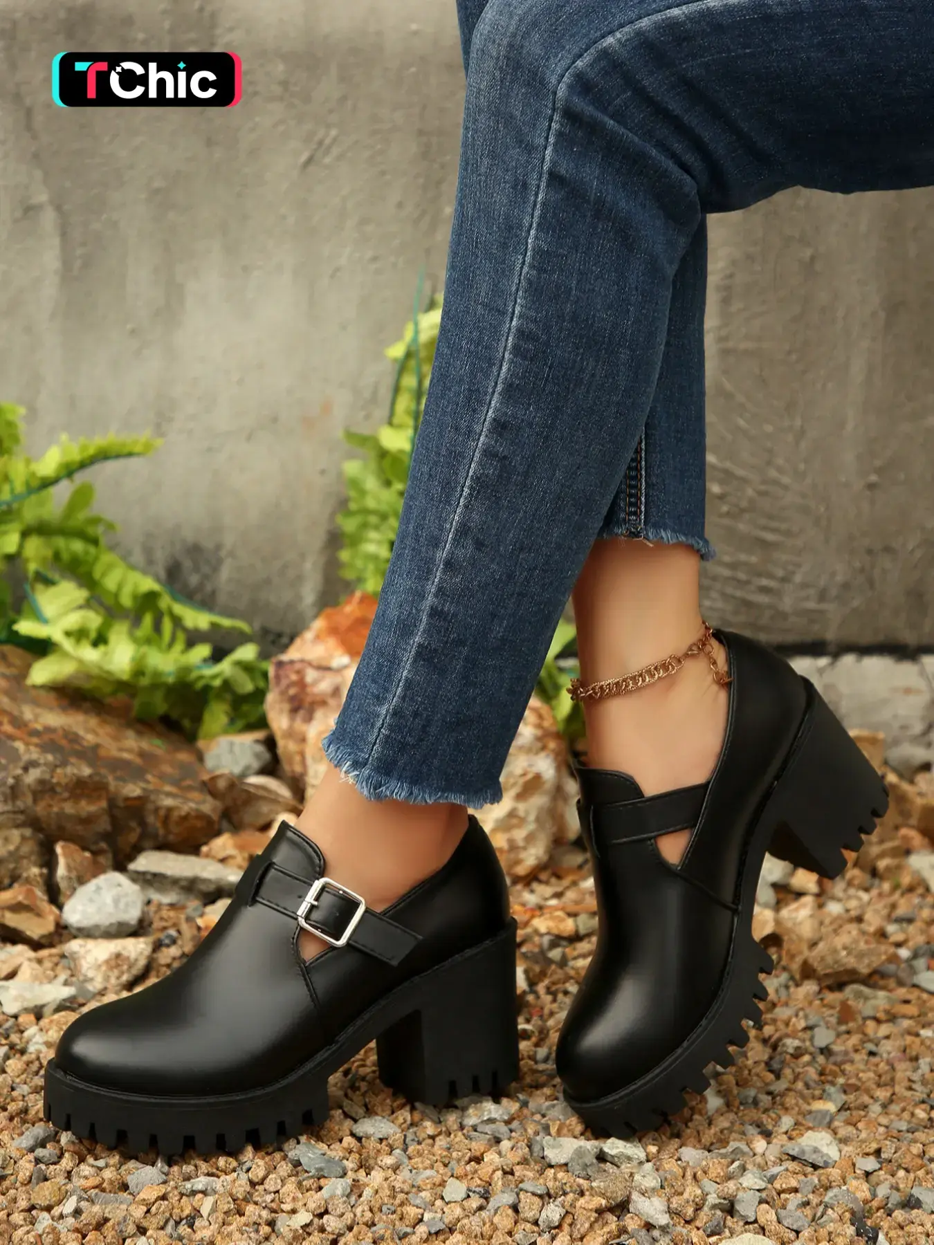 Women's Thick Sole Rubber Casual Single Shoe, Fashionable Comfort Soft Bottom Loafers, Thick Soled Loafers, Slip-On High Heel Shoes for Running Outdoor Beach, Slip On Platform Rubber Slip Ons, Summer Casual Shoes, Casual Wear Shoes, Black